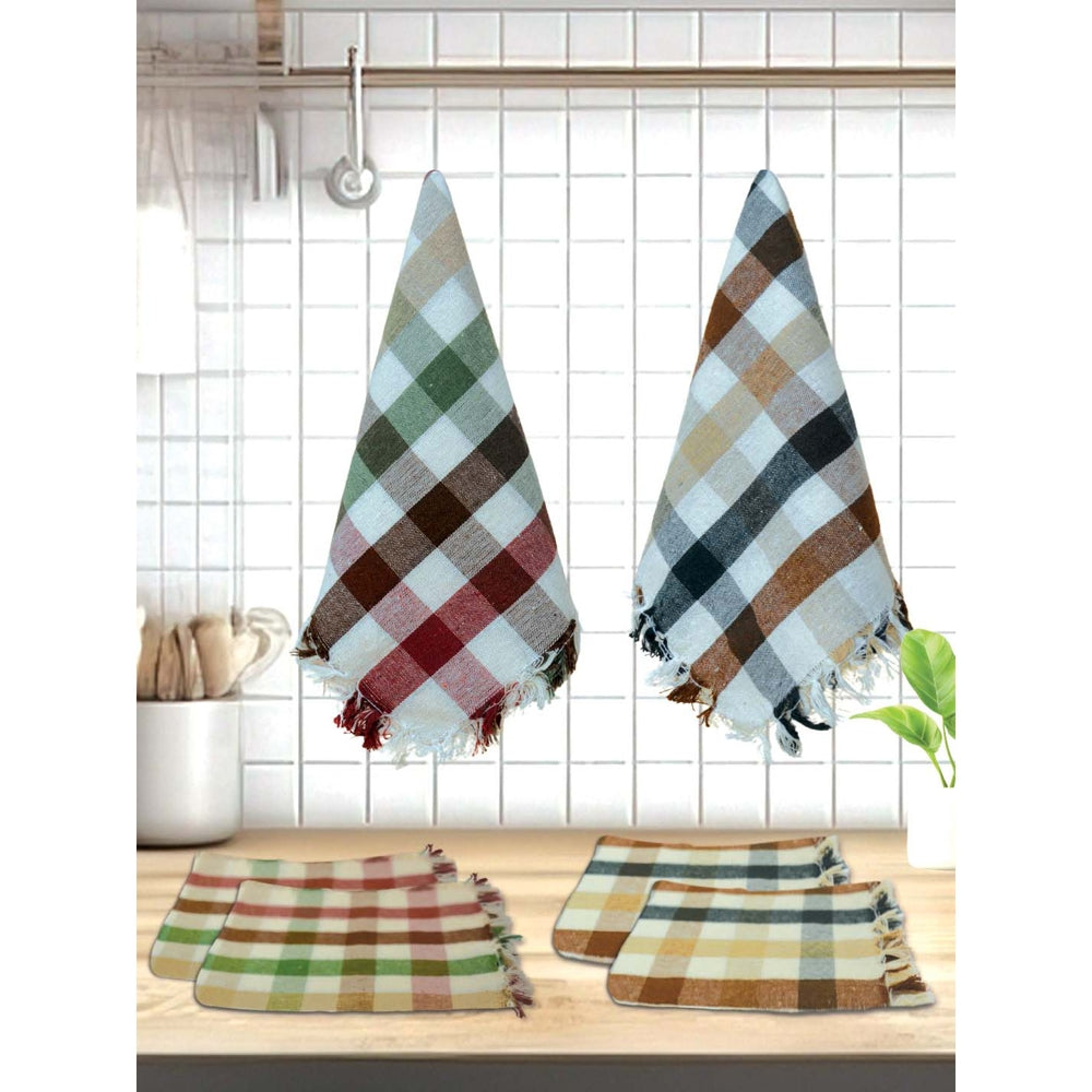 Athom Living Kitchen Napkin Sigma Checks (KT6E) - 45x45 cm - 6 U