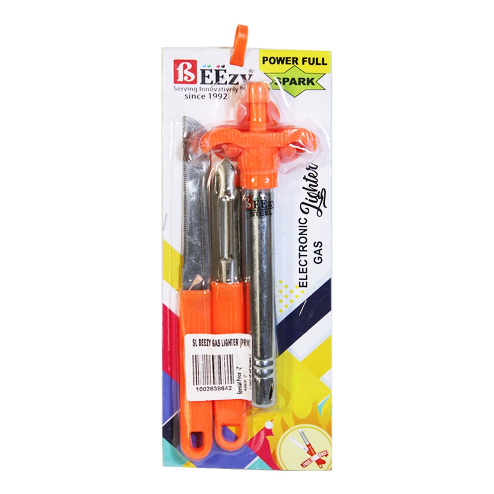 Beezy Gas Lighter Peeler & Knife - 3 U