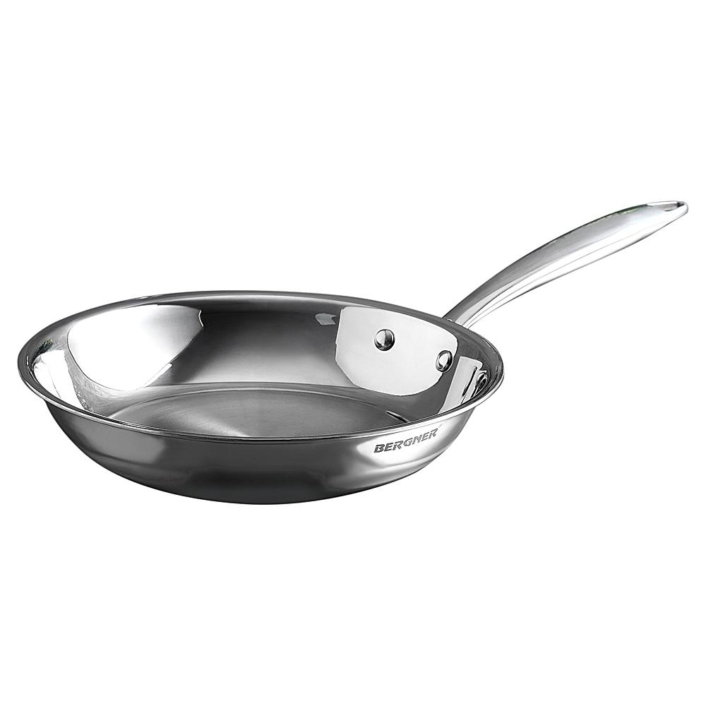 Bergner Argent Stainless Steel Triply Fry Pan - 24 cm