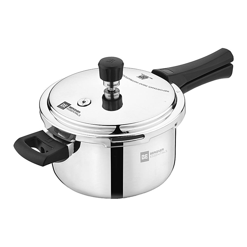 Bergner Essential Triply Stainless Steel Outer lid Cooker - 3 L - 1 Unit