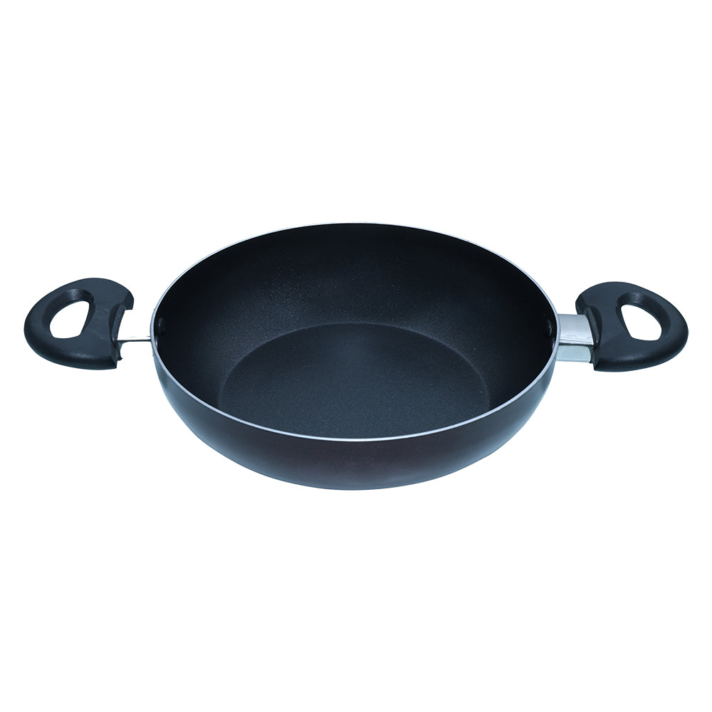 Bombay Kookware Induction Non-Stick Kadai - Maroon - 24 cm