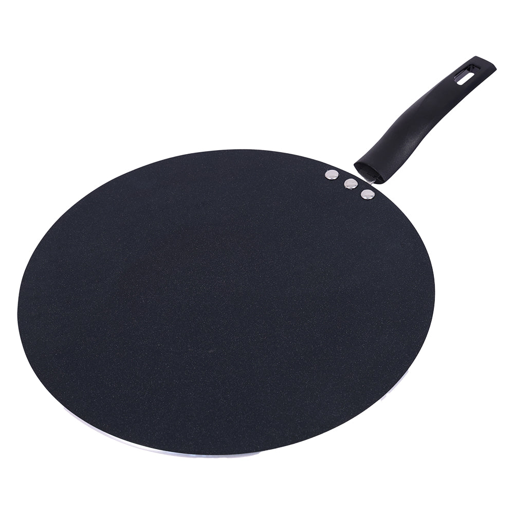Bombay Kookware Non-Stick Flat Tawa - Grey - 32 cm