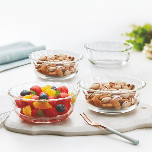 Borosil Glass Serving Bowls (430ml) - Set Of 4 - 1 Unit