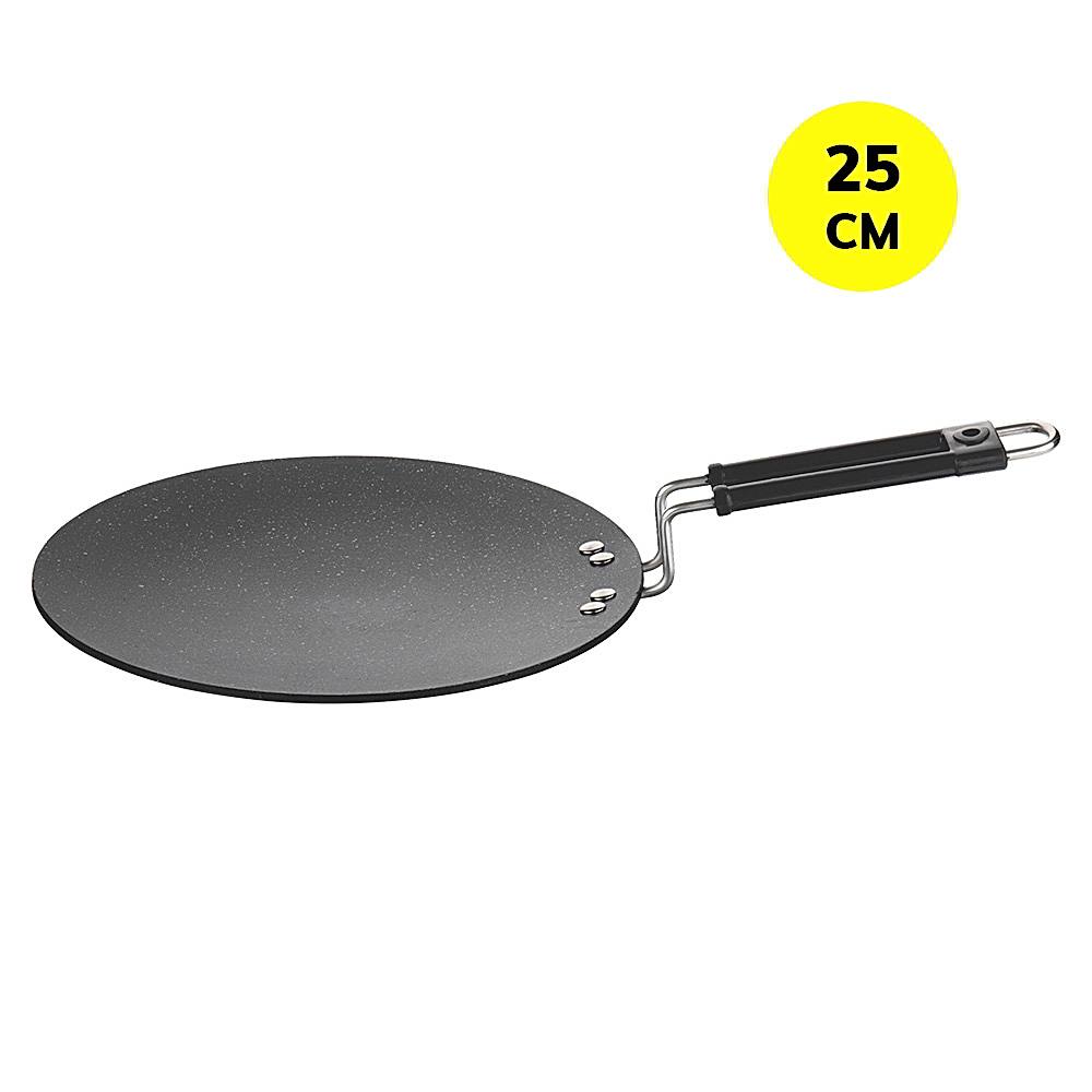 Borosil Granito Non-Stick Concave Tawa - Black - 25 cm