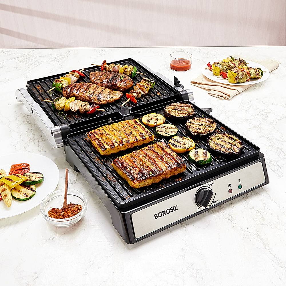 Borosil Super Jumbo 180 Electric Grill - 2000 W - 1 Unit