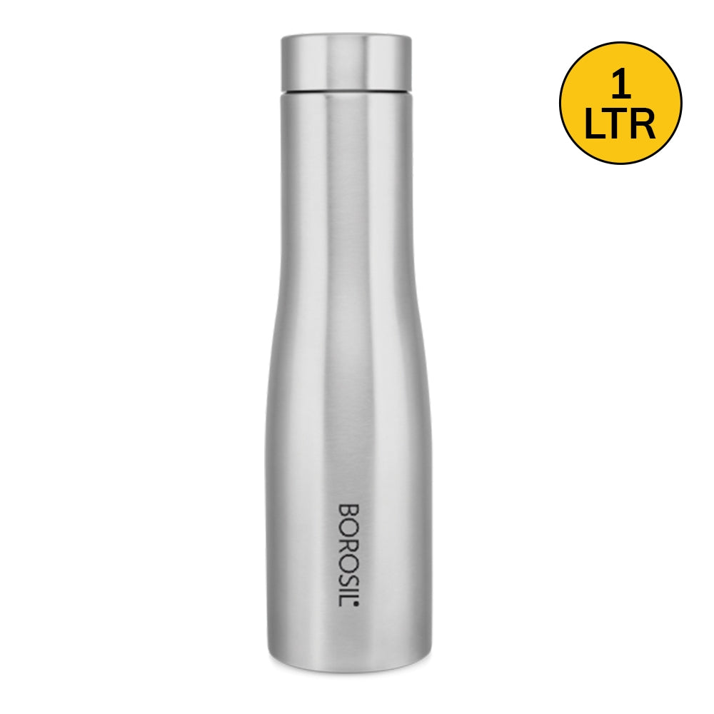 Borosil Swan Stainless Steel Water Bottle - 1 L