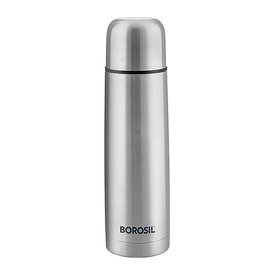 Borosil Thermo Stainless Steel Flask - Silver - 500 ml