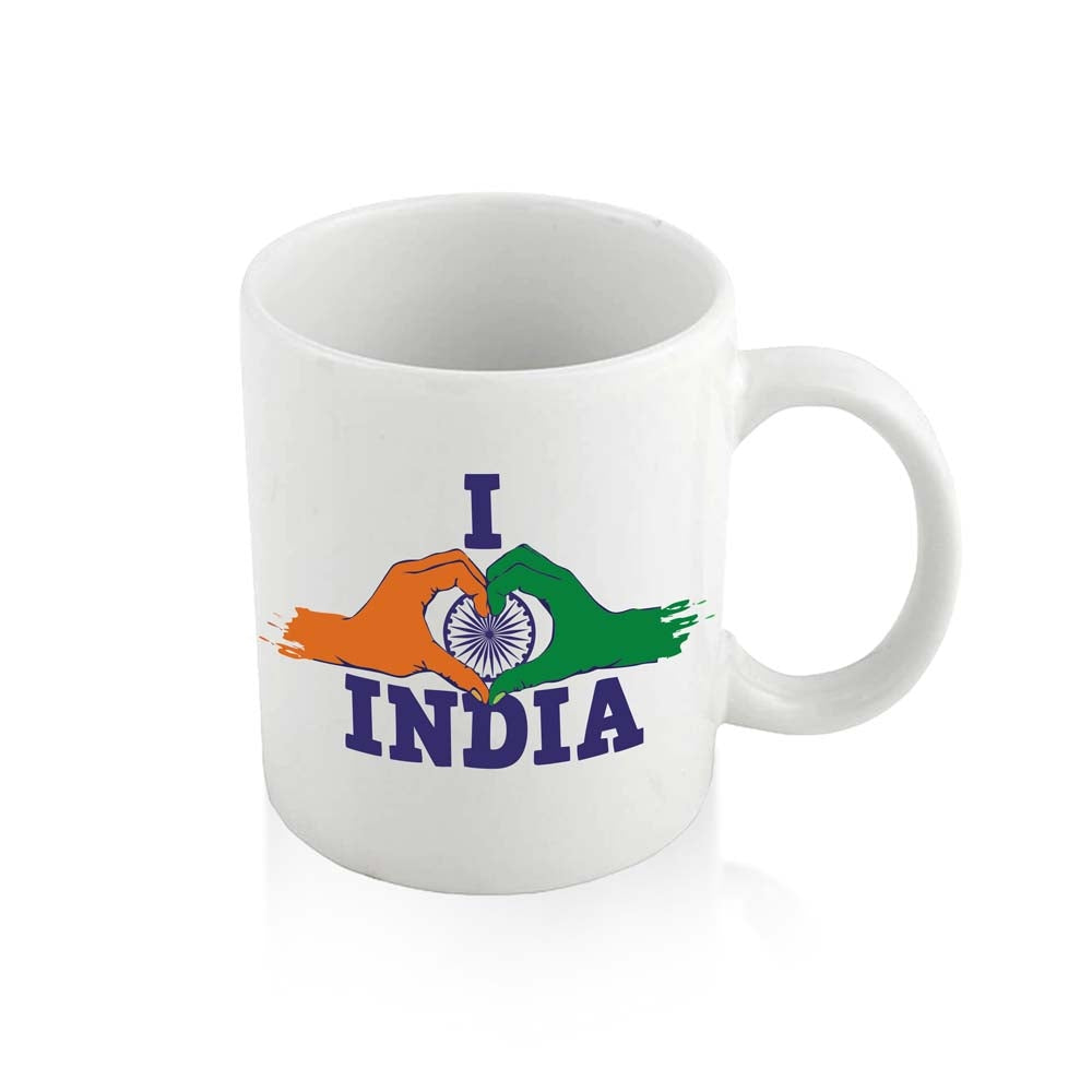 Brodees TriColour Printed Ceramic Mugs - 325 ml