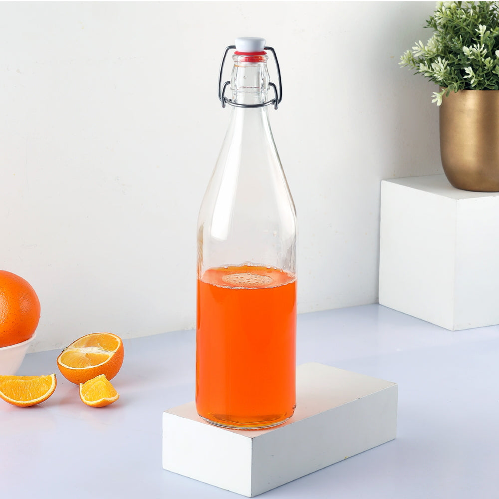 Cello Aquaria Glass Water Bottle Clear - 1 L - 1 U