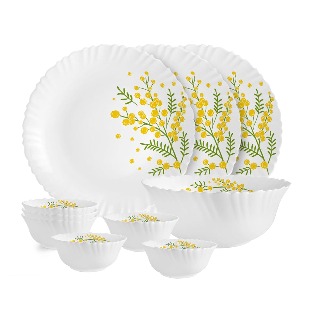 Cello Opalware Dazzle Series Girasol Dinner Set - 10 Piece - 1 Unit