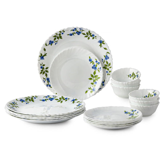 Cello Opalware Dazzle Series Moon Rose Dinner Set - 18 Piece - 1 Unit
