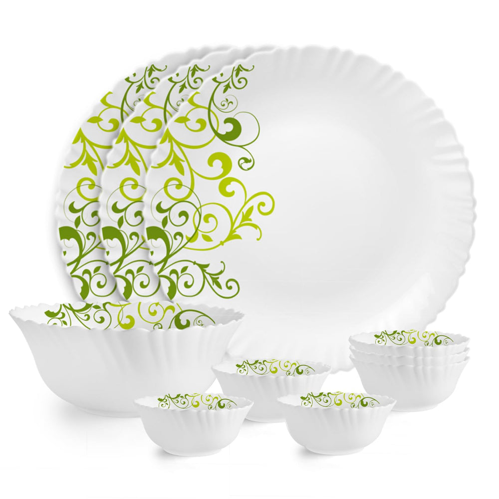 Cello Opalware Dazzle Series Oleander Dinner Set - 10 Piece - 1 Unit