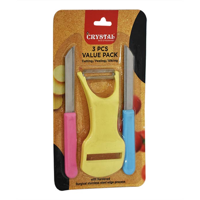 Crystal Cut Peel & Slice 3 Pcs (Value Pack) - 1 U
