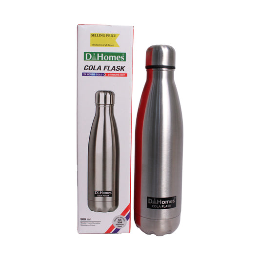 D Homes Stainless Steel Vacuum Cola Flask Bottle (500 ML) - 1 Unit