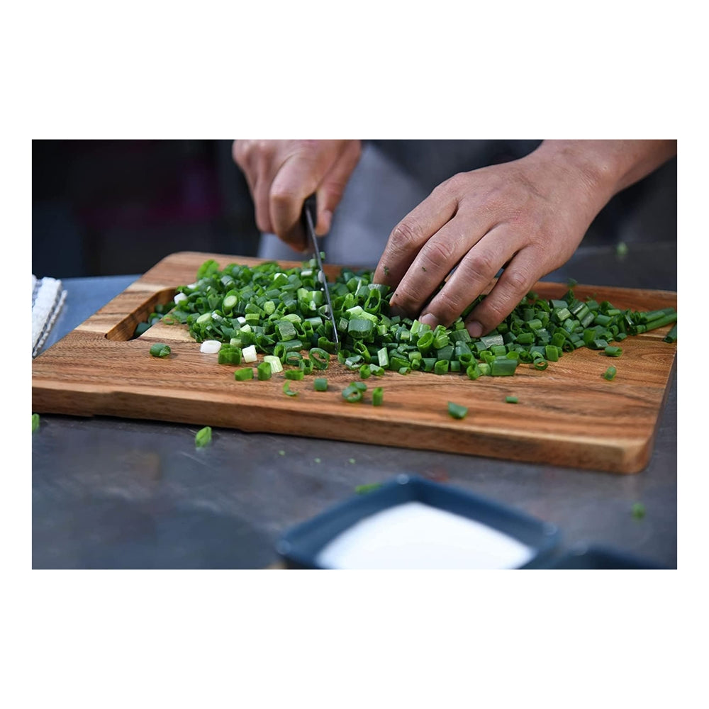 Femora Rectangle Acacia Wooden Chopping Board - Natural - 1 U
