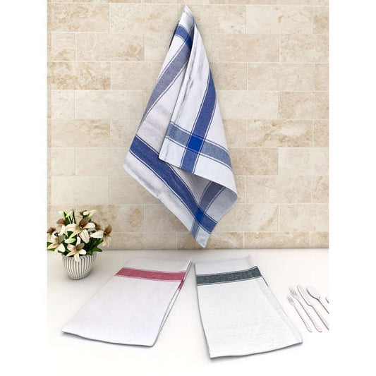 Glass Cloth Towel White 220 GSM - 58x58 cm - 3 U