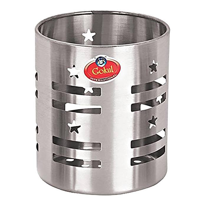Gokul Stainless Steel Cutlery Holder No.4 - 1 U