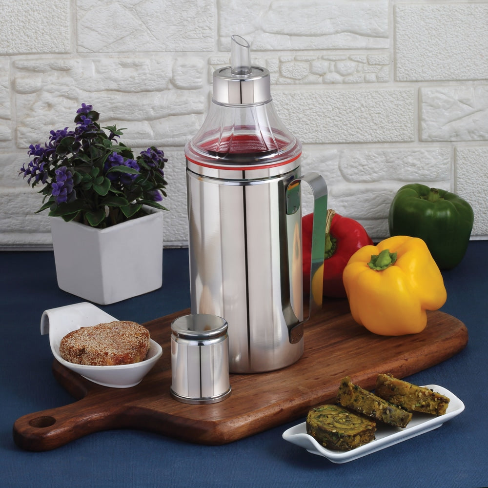 Gokul Stainless Steel Oil Pourer With Handle - 1000 ml - 1 U