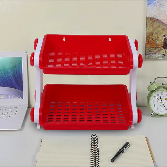 Happy Family Mid Town 2 Shelves Rack - Red - 1 U