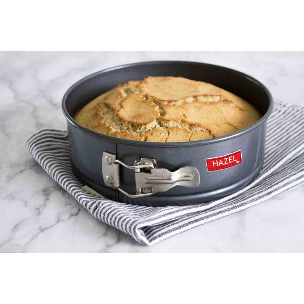 HAZEL Aluminium Non-Stick Round Shape Cake Mould With Removable Base - 1 U