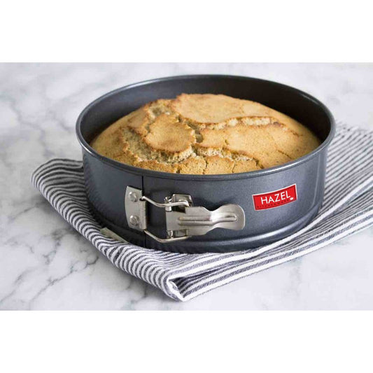 HAZEL Aluminium Non-Stick Round Shape Cake Mould With Removable Base - 1 U