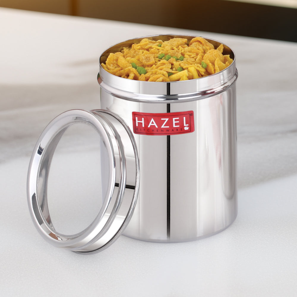 HAZEL Stainless Steel Kitchen Storage Container With Lid - 1100 ml - 1 U