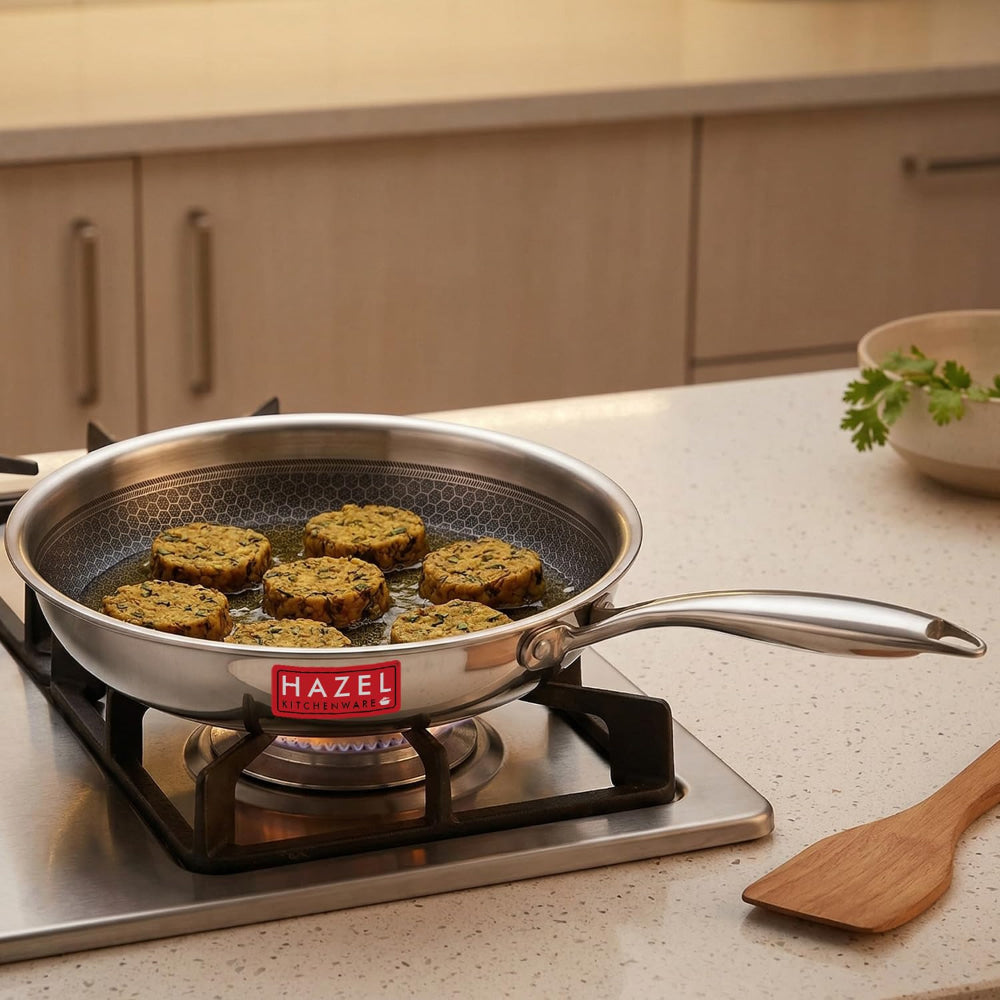 Hazel Triply Honeycomb Nonstick Fry Pan - 22 Cm - 1 U