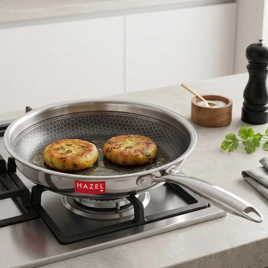 Hazel Triply Honeycomb Nonstick Fry Pan 24 Cm - 1 U