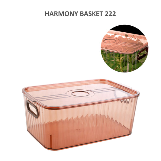 Jaipet Harmony 222 (Medium) Basket With Lid - Brown - 1 U