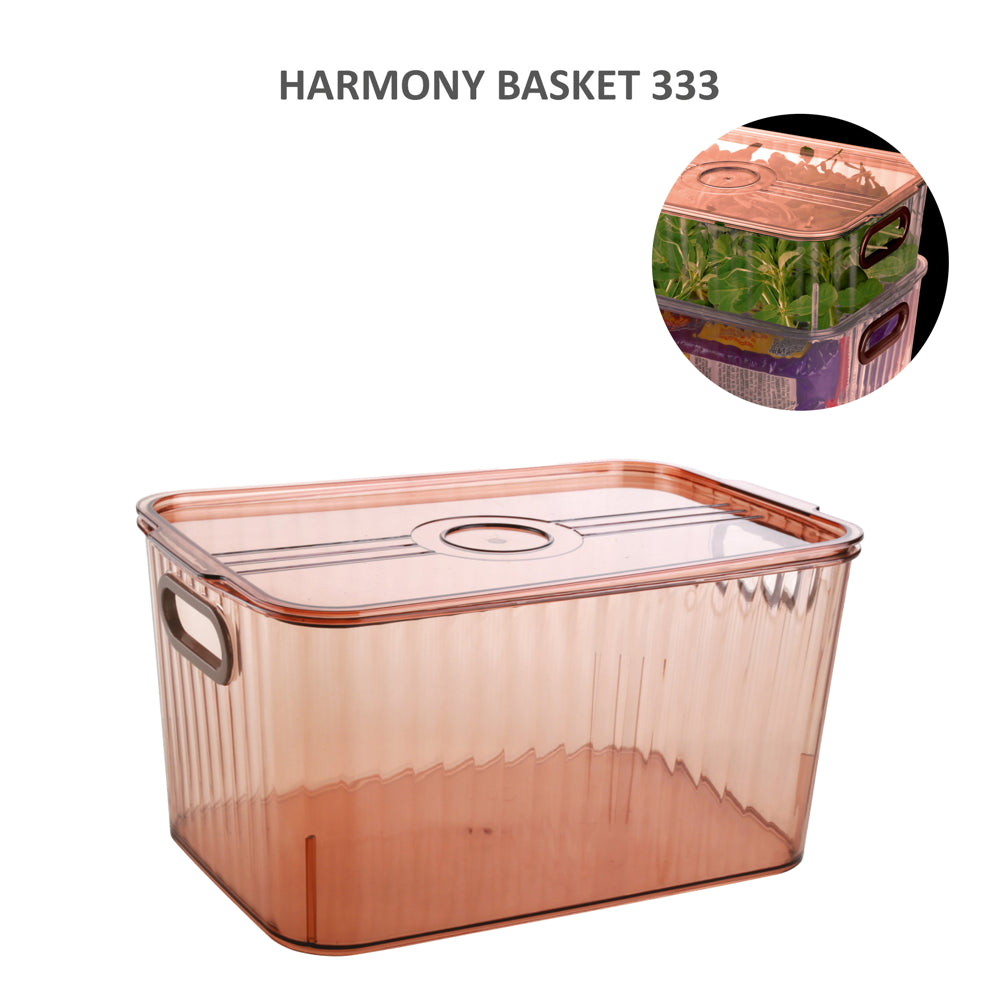 Jaipet Harmony 333 (Large) Basket With Lid - Brown - 1 U