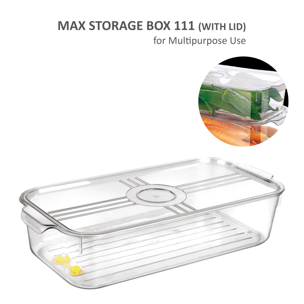 Jaipet Max 111 (Small) Storage Box With Lid - Transparent - 1 U