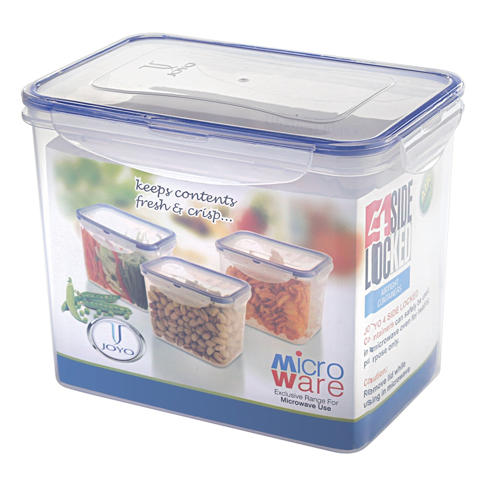 Joyo 4 Side Lock Plastic Rectangle Container - 1 U