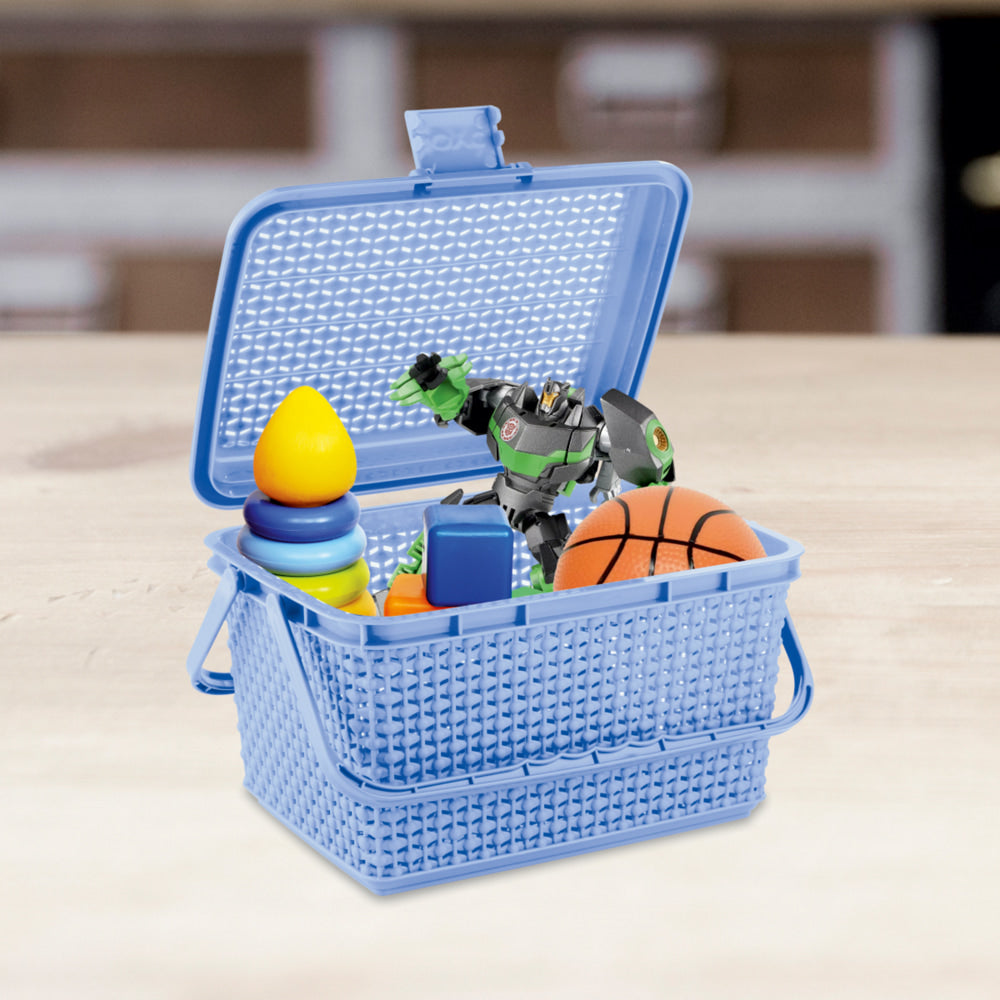 Joyo Filo Plastic Multipurpose Basket (Small) - Pleasant Blue - 1 U