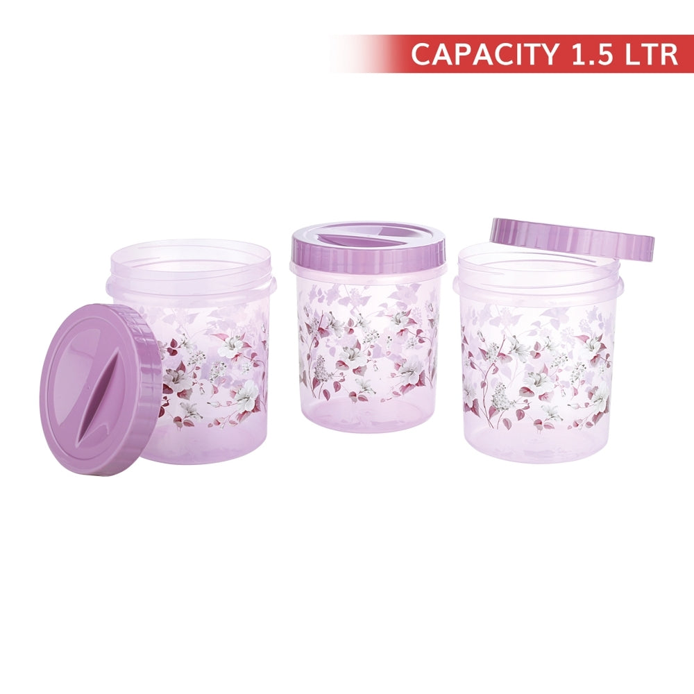 Joyo Spacio Container (German Lavender) 1.5 L - Set Of 3 - 3 U