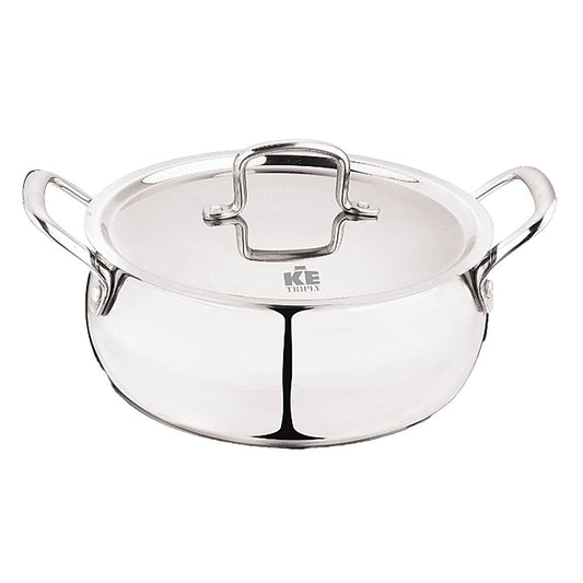 Kitchen Essentials Stainless Steel Triply Handi With Lid - 1.5 Ltr - 1 U