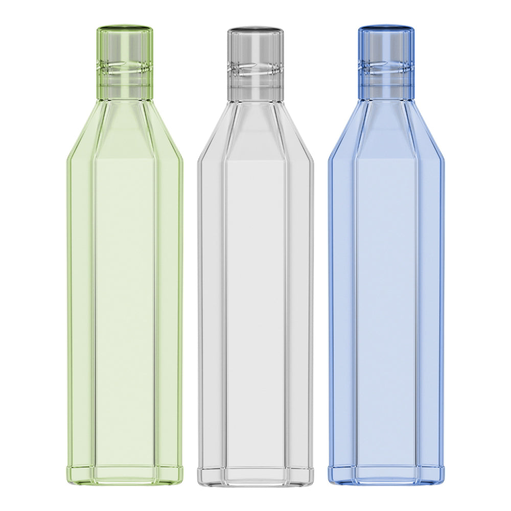 Kolorr Hexa Plastic Water Bottle (Multicolour) Set Of 3 - 1 U
