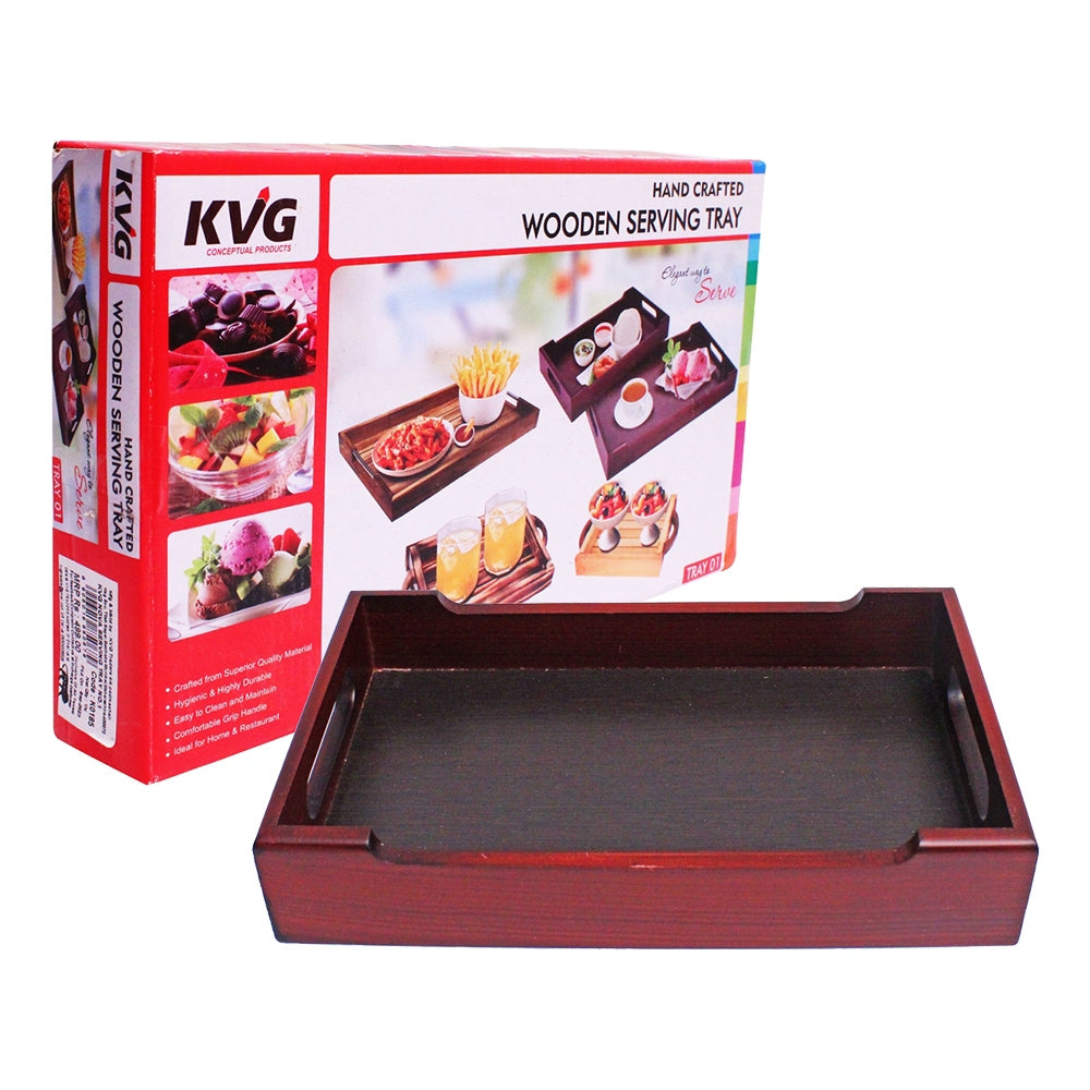 KVG Nova Wooden Serving Tray - Brown - 1 U