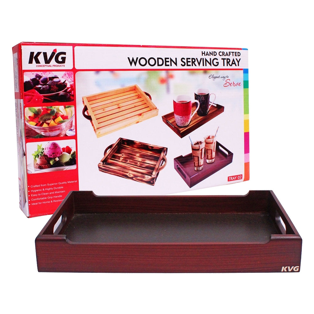 KVG Nova Wooden Serving Tray - Brown - 1 U