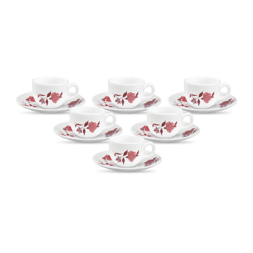 La Opala Jamaican Cup & Saucer Set - 6 Pieces - 1 U