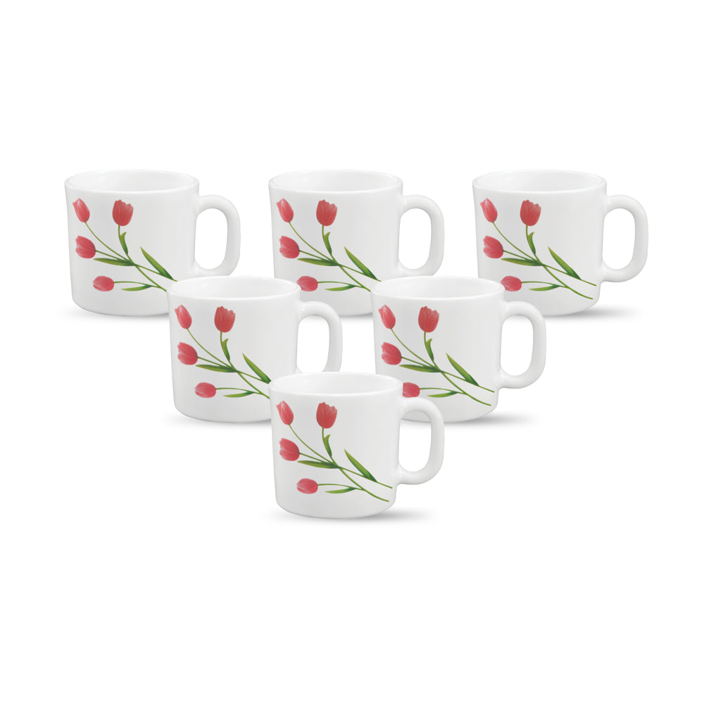 La Opala Radiant Curves Coffee Cup (120 ml) - Set Of 6 - 1 Unit