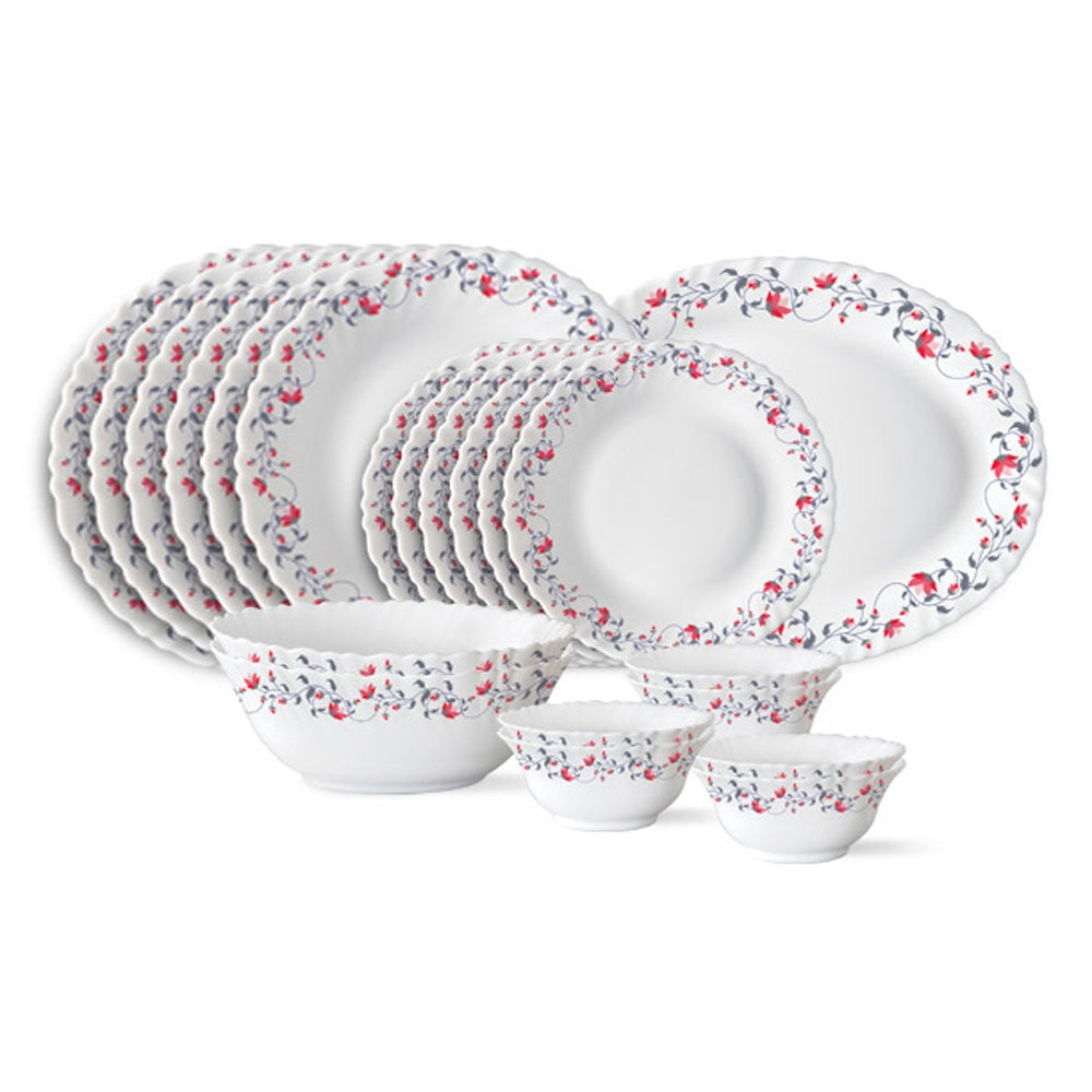 Larah By Borosil Dinner Set Pentas (21 Pieces) - 1 U