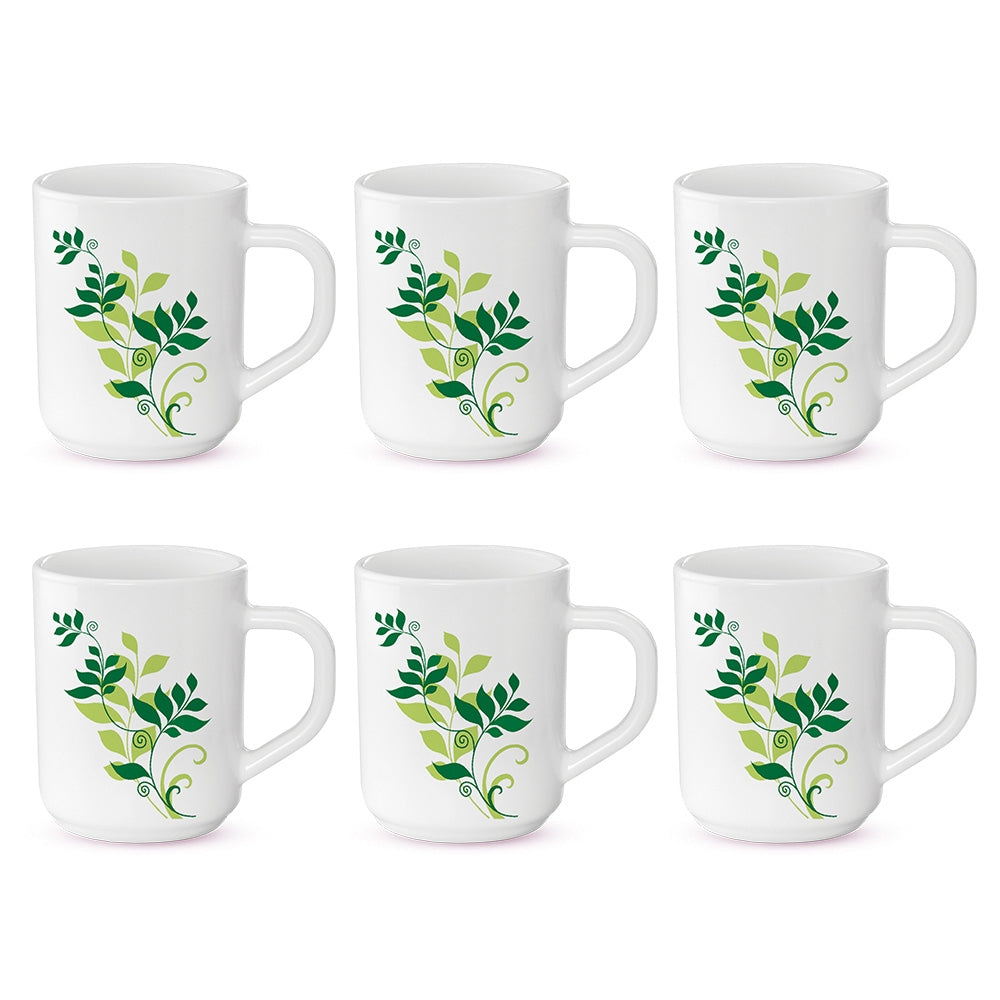Larah By Borosil Mug Fern - 240 ml (6 Pieces) - 1 U