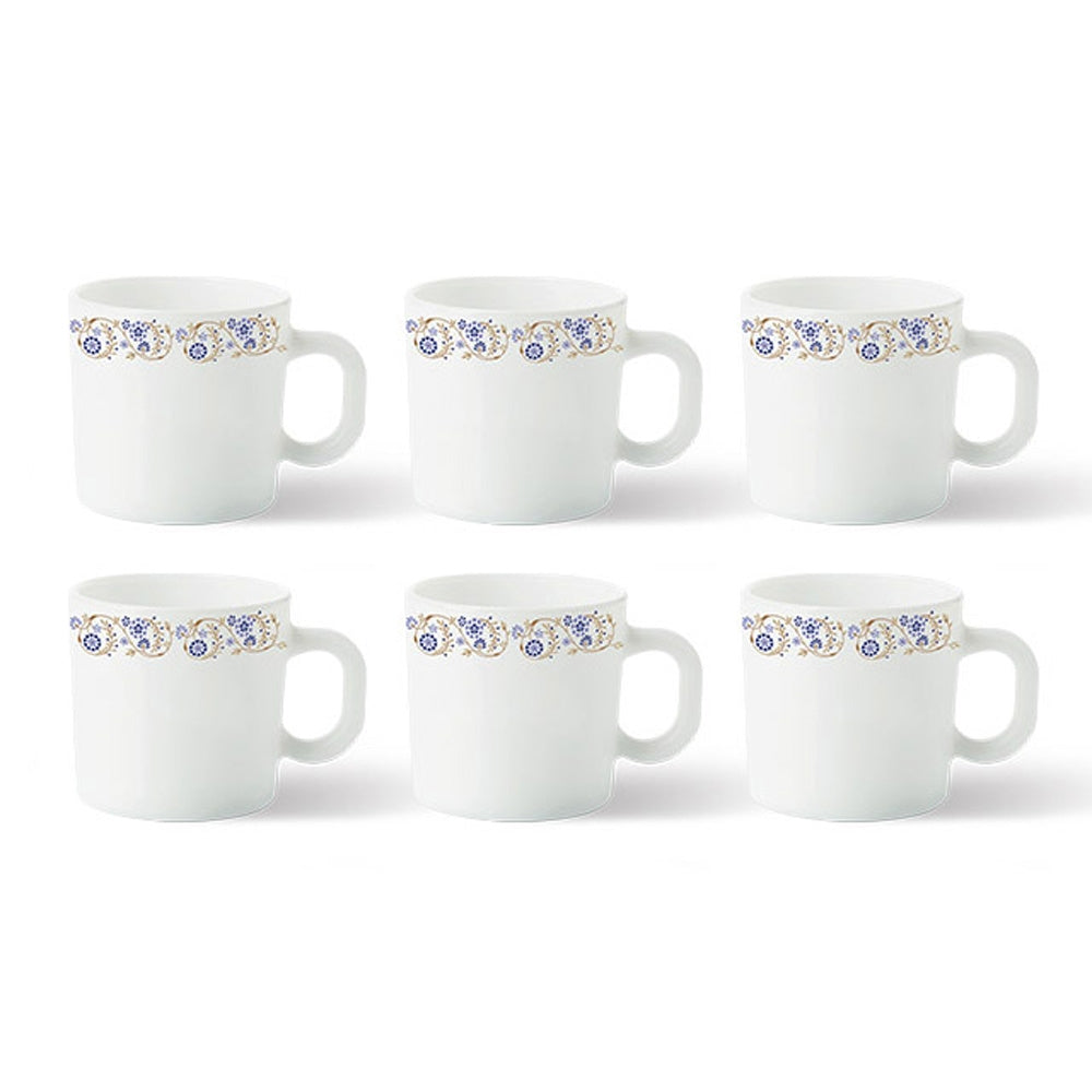 Larah By Borosil Mug Mist - 180 ml (6 Pieces) - 1 U