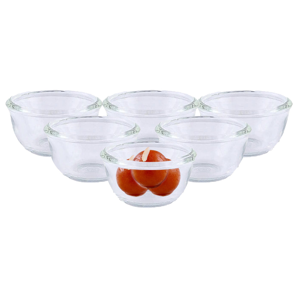 Lucky Glass Chutney Bowl (LG-222) - 50 ml (6 Pieces) - 1 U