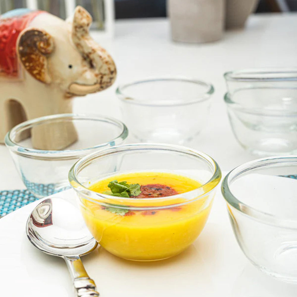Lucky Glass Dal Bowl (LG-221) - 180 ml - 6 Pieces) - 1 U