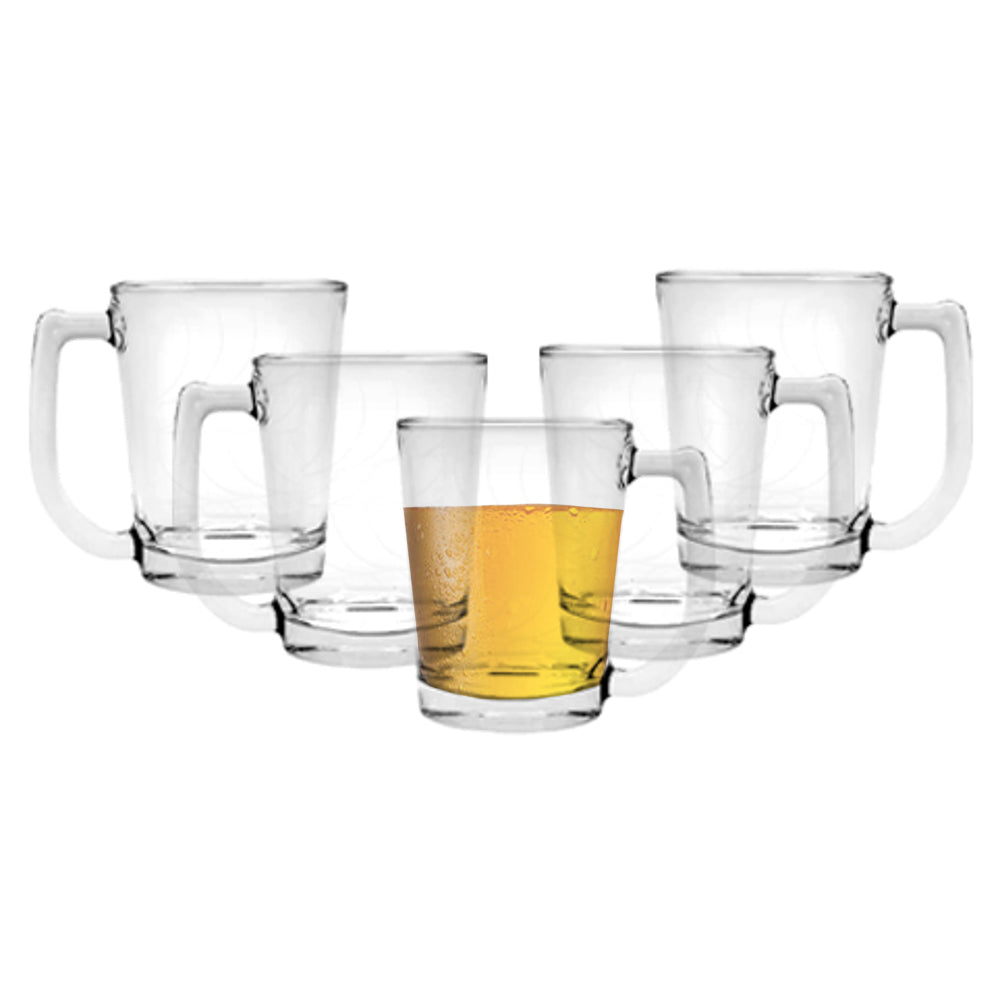 Lucky Glass Tea/Coffee Mugs (LG-312007) - 200 ml (6 Pieces) - 1 U