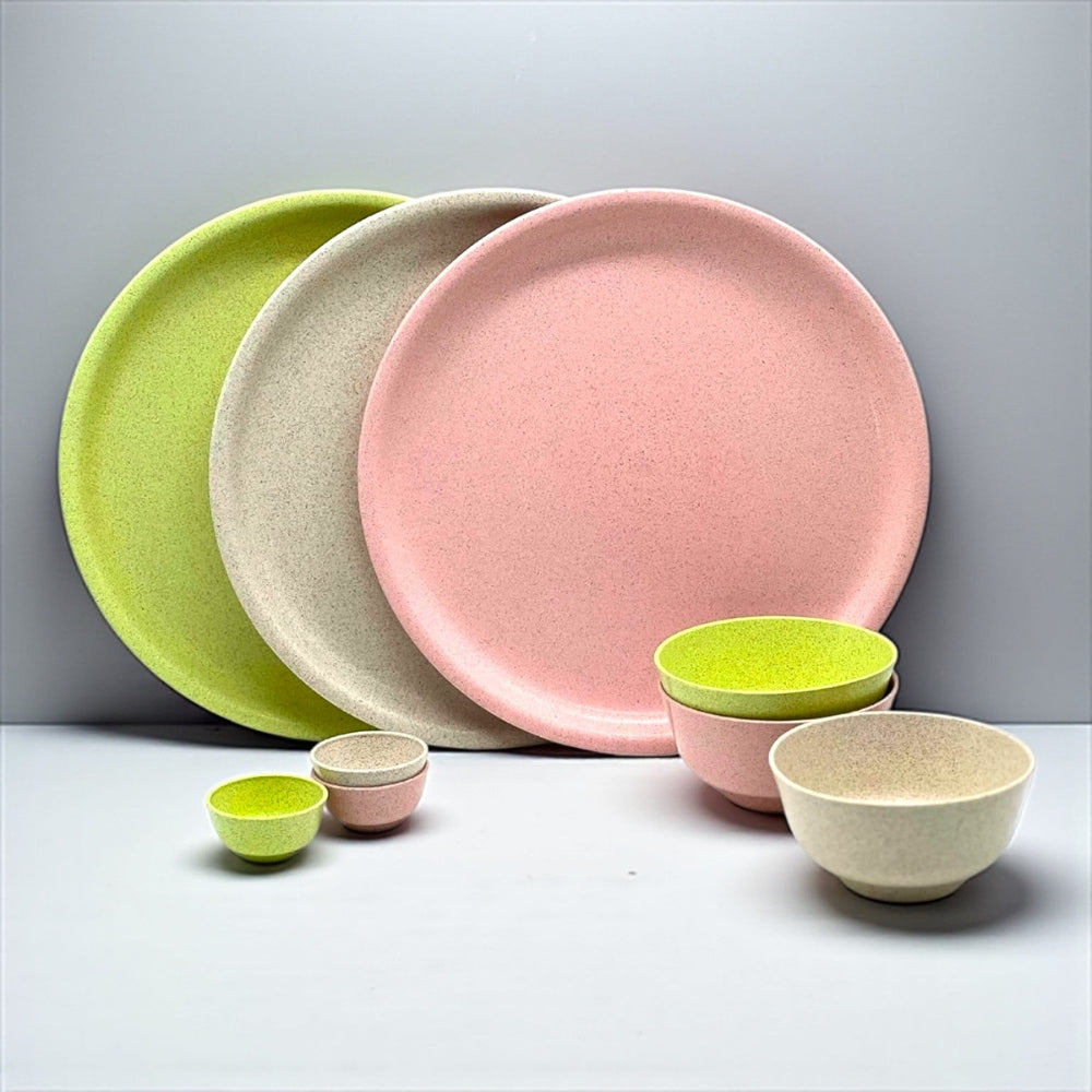 Mahaware Eco Friendly Dinner Set - Multicolour - 1 Unit