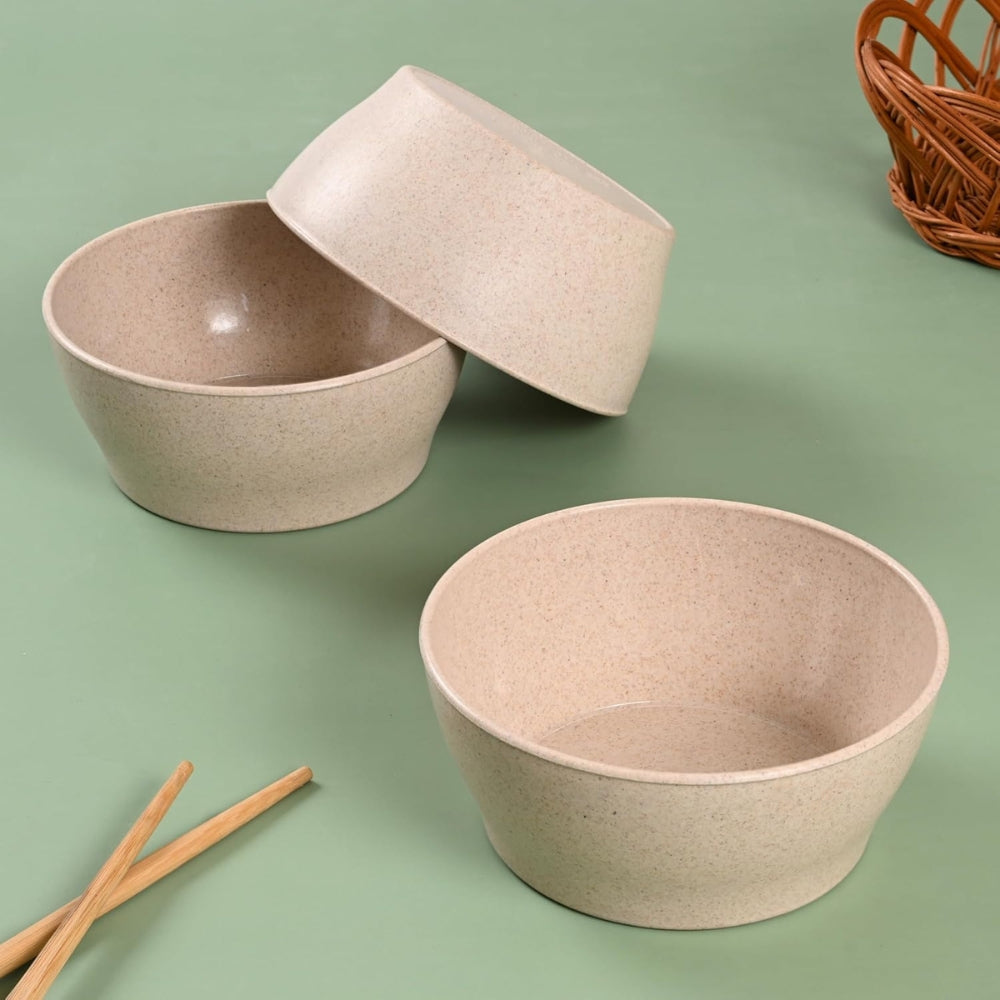Mahaware Eco Friendly Ivalo Bowl (Beige) - 600 ml - 1 Unit