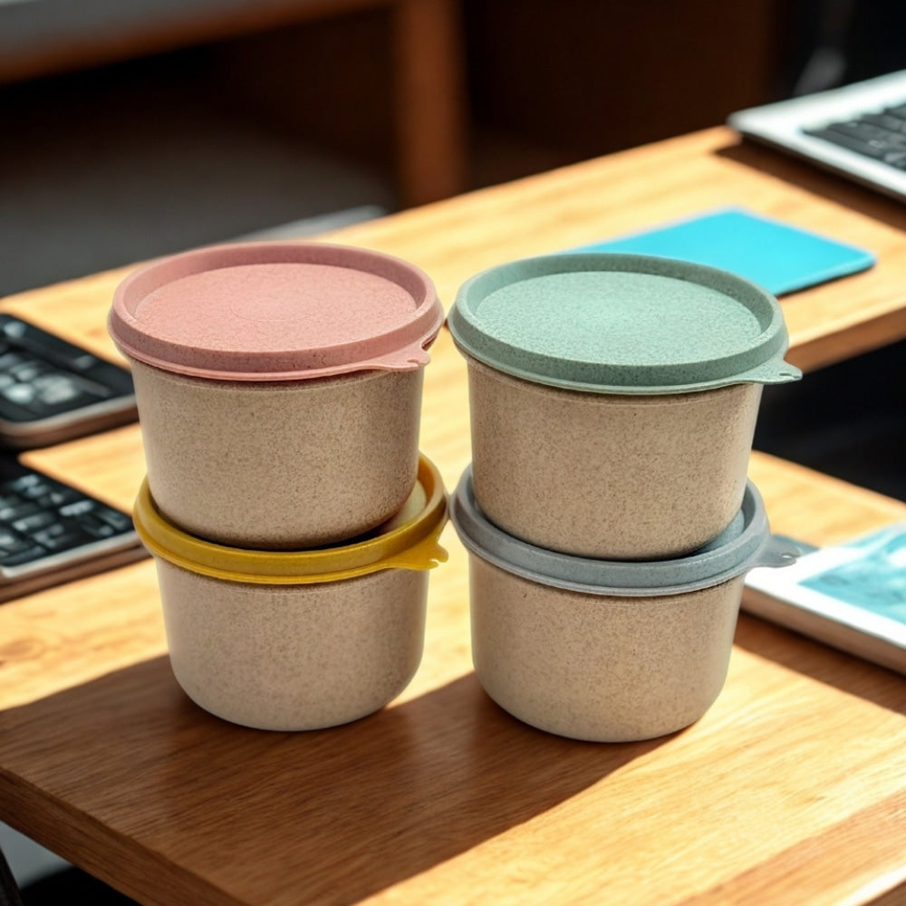 Mahaware Eco Friendly Snack Container (Multicolour) - 500 ml - 1 Unit