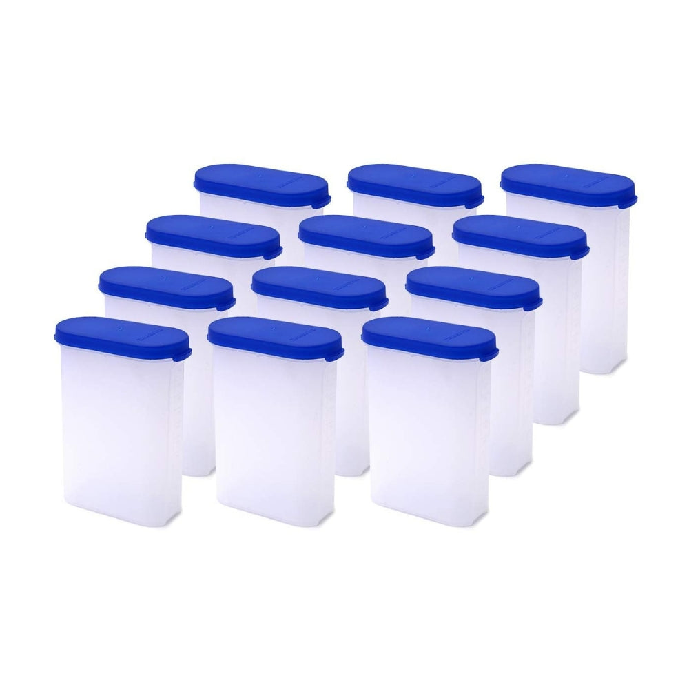 Mahaware Modular Plastic Kitchen Storage Container (275 ml) - Blue - 1 Unit